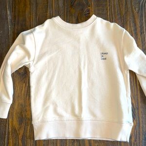 Zara keep it real crewneck sweater boys size 6